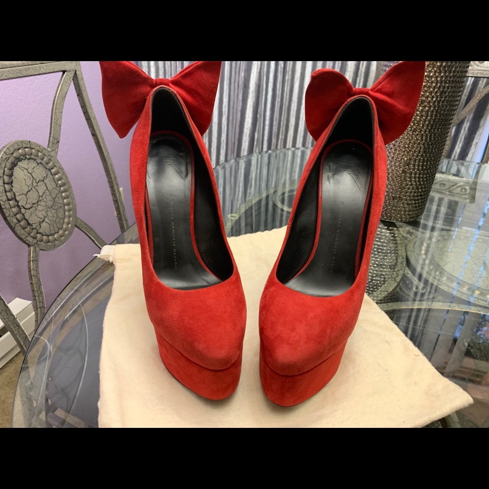 Giuseppe Zanotti platforms with bow accents